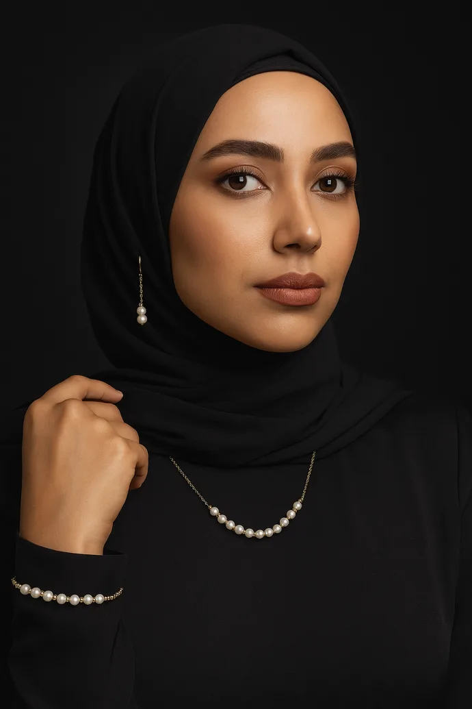 ⁦طقم اللؤلؤ M:001⁩ - الصورة ⁦3⁩
